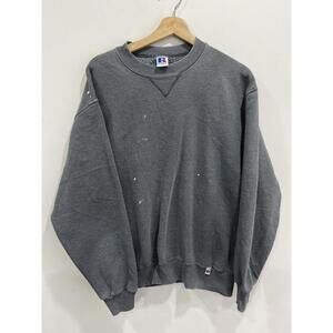 Vintage 90s Russell Athletic Blank sweater crewneck paint